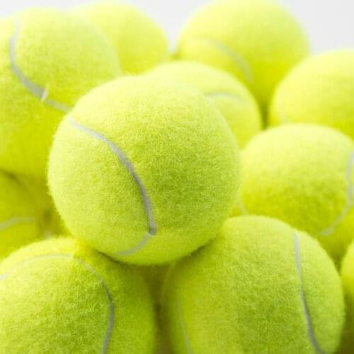 1pcs Professional Rubber Tennis Ball High Resilience Durable Tennis Practice Ball for School Club Competition Training Exercises