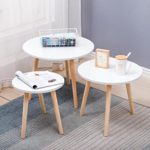 Coffee Table Set Roman Nesting Table Tea Table Home Office Living Room Balcony Garden Round Table Stylish Furniture HWC