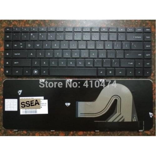 SSEA New US Laptop Keyboard for HP Compaq Presario CQ62 G62 CQ62-200 CQ62-300 G56 CQ56 Black Keyboard Free Shipping