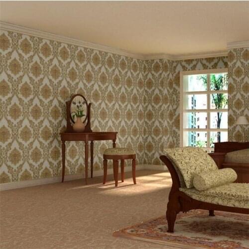 Beibehang European Damascus ab with matching living room and bedroom wallpaper luxury atmosphere hotel restaurant cafe wallpaper