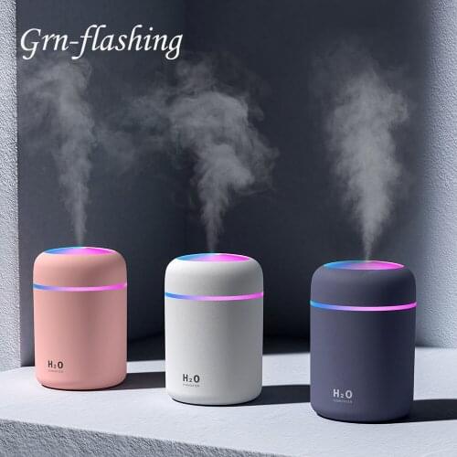 Portable 300ml Humidifier Night Light USB Aroma Diffuser For Home Car Indoor Air Humidifier Purifier Children Gift Sleeping Lamp