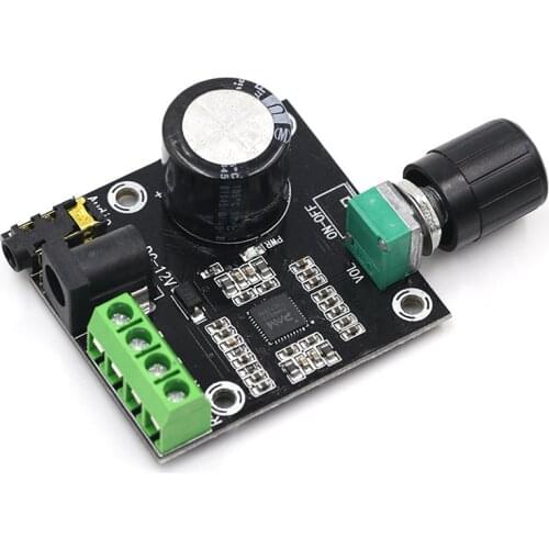 DC 12V 2 X 15W PAM8610 Class D Digital Super Slim Dual Power Audio Amplifier Board Audio Amplifier Driver Module Driver Board