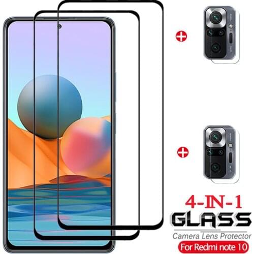 Pelicula, screen protector for xiaomi redmi note 10 glass note10 pro tempered glass redmi note 10 pro ecran glass redmi note 10