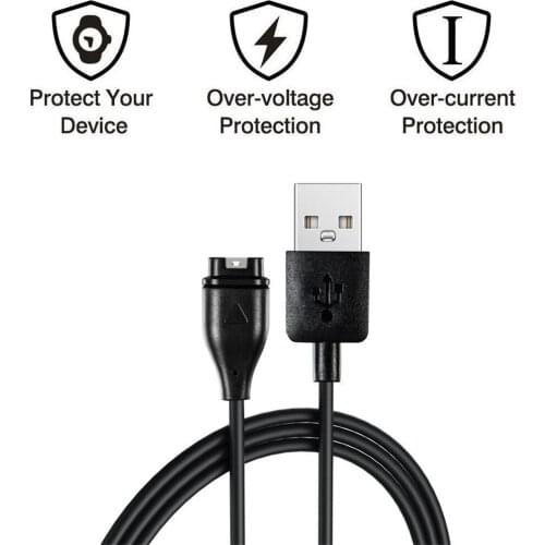 USB Fast Charging Cable For Garmin fenix 6S/6/6x Pro Forerunner 935 Vivoactive 3 Smartwatch Charger Data Cables Akıllı Saat
