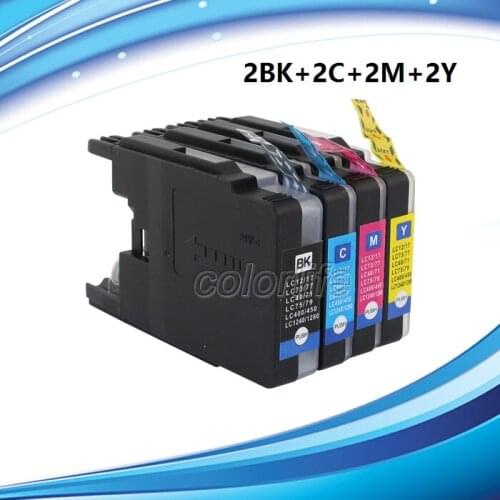 XIMO 8 Compatible LC1240 / LC1280 Ink Cartridges for Brother Printers Black + Colour