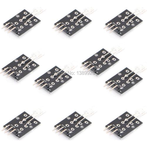 Factory Wholesale 7 colour flashing LED module automatically/7 color flash module 10pcs/lot free shipping KY-034
