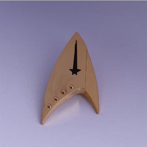 Star Discovery Captain Badge Command Badge Starfleet Brooches Metal Cosplay Prop