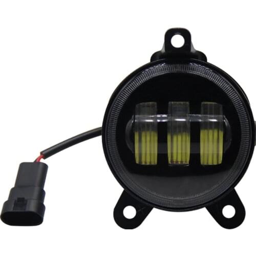 1PCS 30W 3.5 Inch 6000K Waterproof Round White Led Fog Light Work Light Bar for Lada