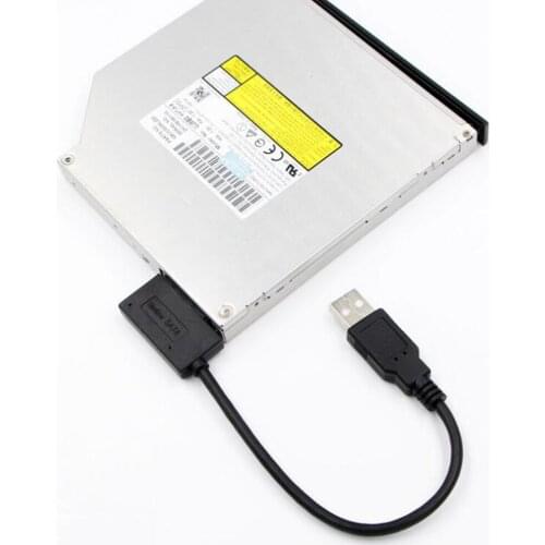 35CM USB Adapter PC 6P 7P CD DVD Rom SATA to USB 2.0 Converter Slimline Sata 13 Pin Drive Cable For PC Laptop Notebook