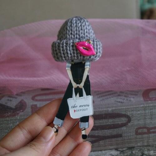 Girl brooch womans brooches brooch pins badges