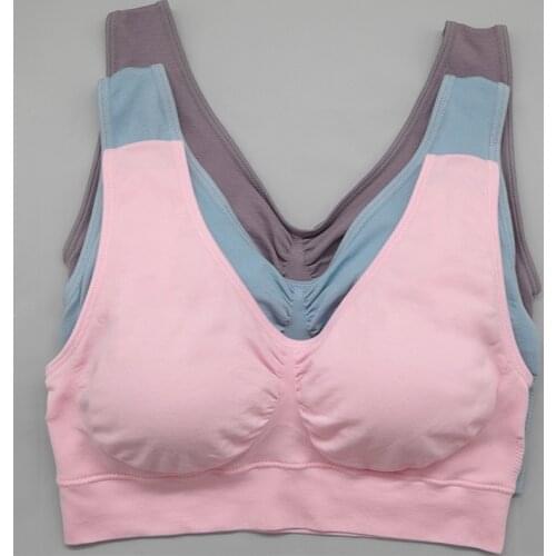 Casual Bra Removable Pad Double Layer Seamless wireless Leisure Bra Body Shaper Push Up Bras Set 1pcs wfws01