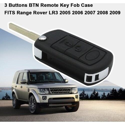 3 Buttons BTN Remote Key Fob Case Fit for Range Rover Sport, for Range Rover, for Land Rover Discovery 3