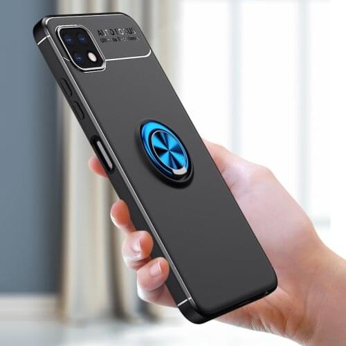 For Samsung Galaxy A22 5G Case Soft Silicone Matte Back Cover Metal Ring Holder Phone Case For Samsung Galaxy A22 A32 5G