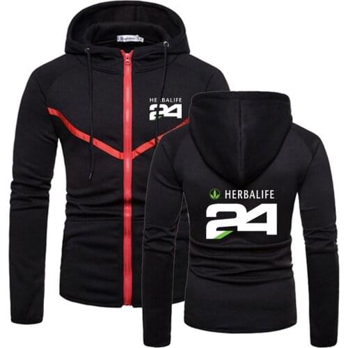 HERBALIFE 24 2021 New Zipper Quality Fitness Sweatshirts Comfortable Solid Color Style Muscle Sportswear Hooded Hoodies