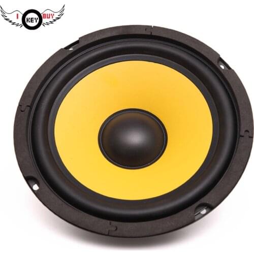 Original I Key Buy 6.5 Inch 60W 4Ohm Car Audio Speaker Rubber Edge for Car Modification Audio Speaker 1 Pc Yellow