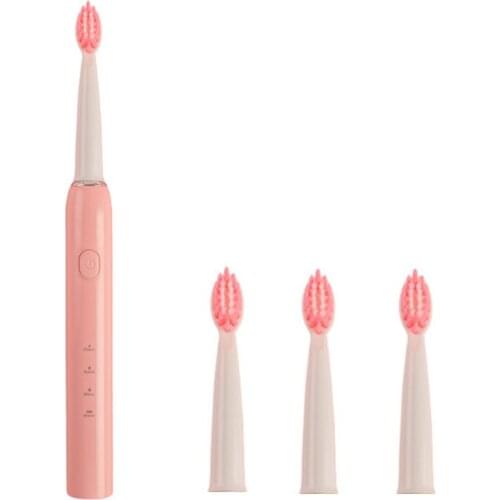 Intelligent Electric Toothbrushes with 4 Brush Heads, 3 Modes, 3 Hour Charge for 100 Days Use, 40,000 VPM Motor, USB Rechargeble