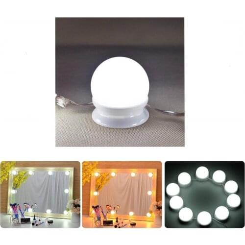 Makeup Mirror Vanity LED Light Bulbs Kit USB Power Operated lights White Warm white Yellow color Beauty decorations Women gifts