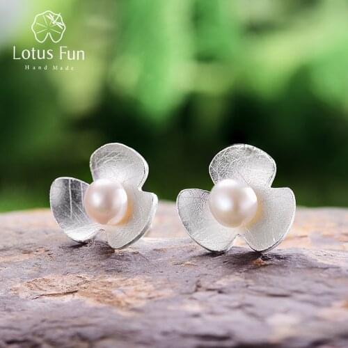 Lotus Fun Pearl Earrings
