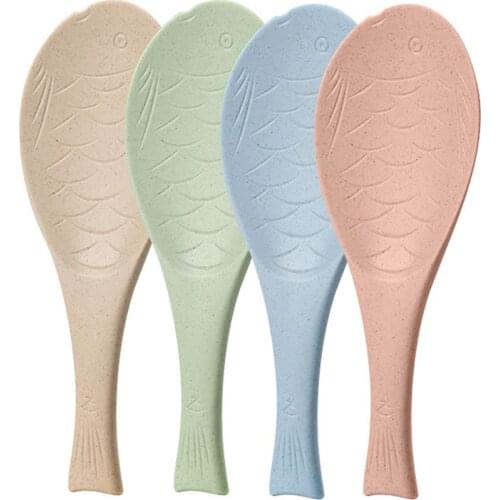 Fish Tablespoon Non-Stick Rice Paddle Meal Spoons Household Dinner Spoon Kitchenware