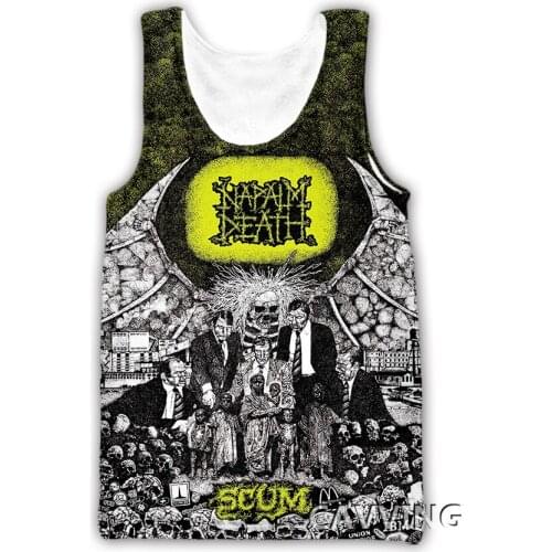 CAVVING 3D Printed Napalm Death Tank Tops Harajuku Vest Summer Undershirt Shirts Streetwear for Men/women