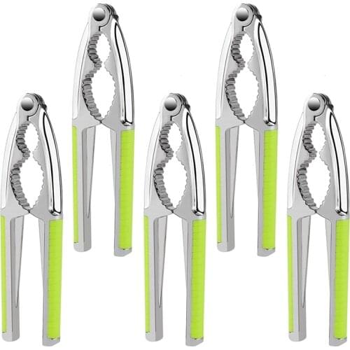 LBER 5 PCS Crab Cracker Seafood Tool Set And Tool Set Crab Legs Lobster Cracker Nuts Cookies Home Opener Kitchen Tool, Green