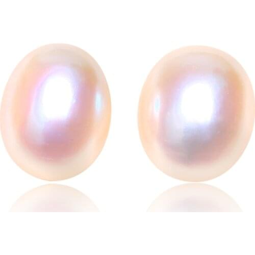Baroqueonly AAAAA Natural freshwater oval drop shaped white pearl paired with 9-10mm DIY earrings pendant bracelet jewelry BLB