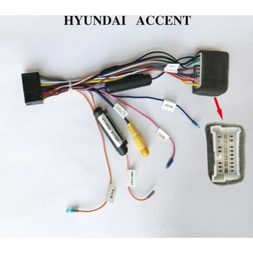 New Hot Special ARKRIGHT Wiring Harness Cable For HYUNDAI Radio Head Unit Adaptor