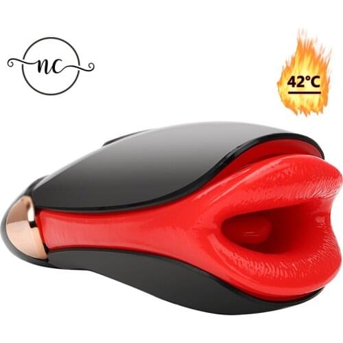 Blowjob Automatic Male Masturbator Rotating 10 adjustable 3D Deep Throat Masturbator Cup Real Pocket Sex Toys for Men Oral sex