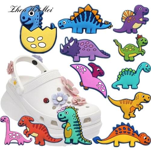 Shoe Charms Shoe Apparel Bag Shoe Charms Novelty Cute Dinosaurs Shoe Accessories Buckle Decoration Jibz Kid S Party X Mas Gift