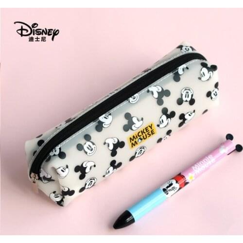 Disney Mickey Mouse portable pen pencil cartoon bag storage waterproof boys and children student gift