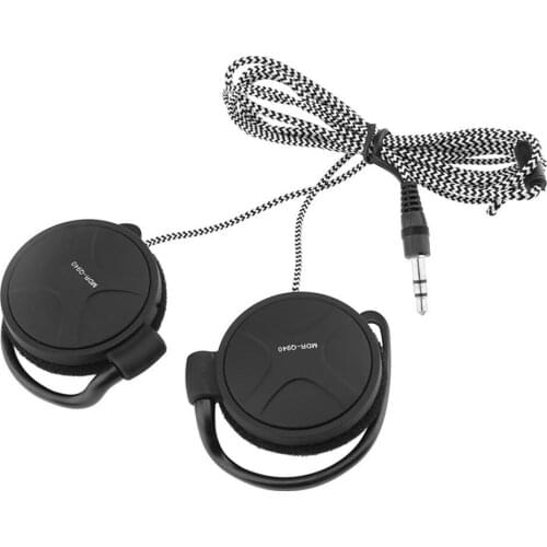 Wired 3.5mm Gaming Headset On-Ear Sports Earphones Ear-hook Music Headphones for Smartphones PC Tablet Laptop Desktop