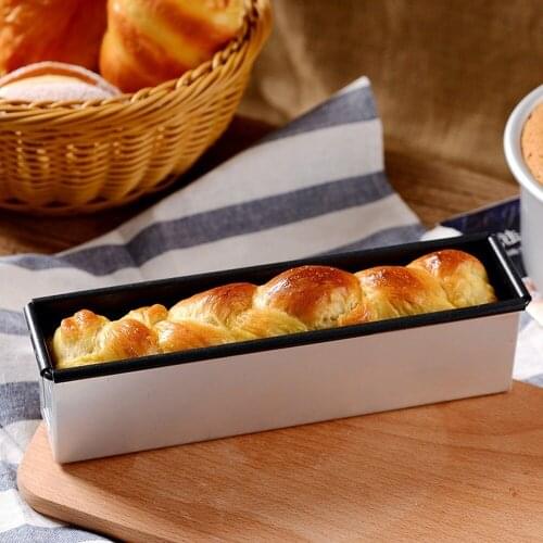 Rectangular Bread Mold Toast Box Baking Cake Sandwich Molds Small Non-stick Bellows Cover Baking Tools French Bread MJ71608
