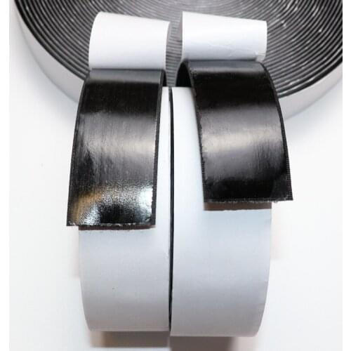 5cm 25Y Black White Hook and Loop Self Adhesive Fastener Tape Magic Nylon Sticker 50mm Disks Boob Tape With Strong Glue