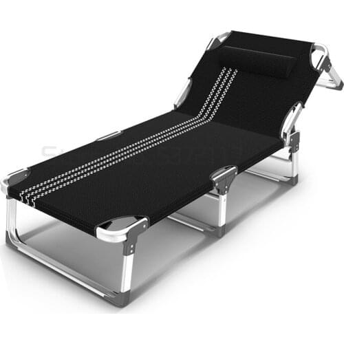 Folding bed office multifunctional dual-purpose siesta recliner portable hospital escort siesta bed