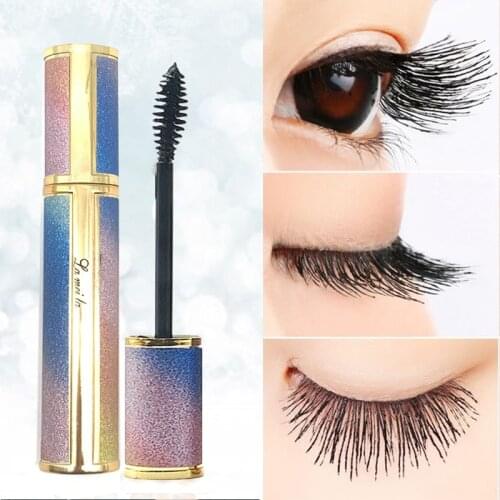 4D Charm Lengthening Curling Mascara Volume Waterproof Lash Extensions Makeup Silk Graft Growth Fluid Professional for Eyes