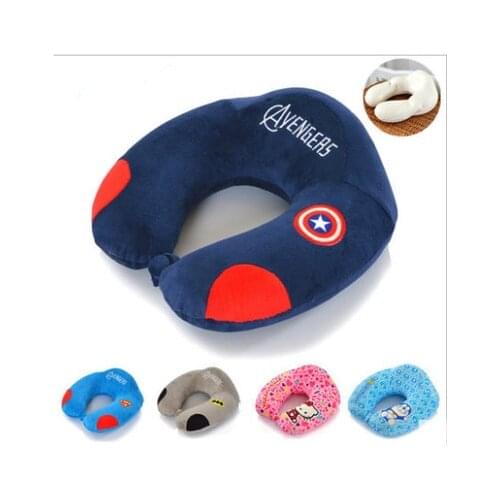 Cartoon U-Shaped Neck Pillow Home Decoration Memory Foam Protect Neck Pillow Cushion Car Travel Pillow