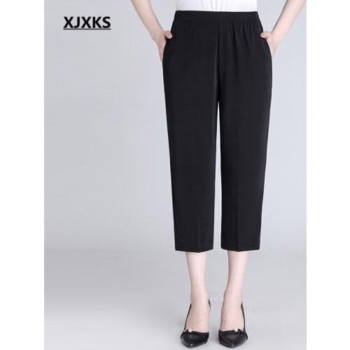 Женские бархатные брюки XJXKS China At AliExpress