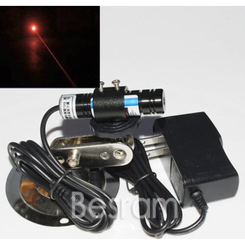 1668 Focusable 648nm 650nm 50mW Red Laser DOT Module Diode LD + mount + adapter
