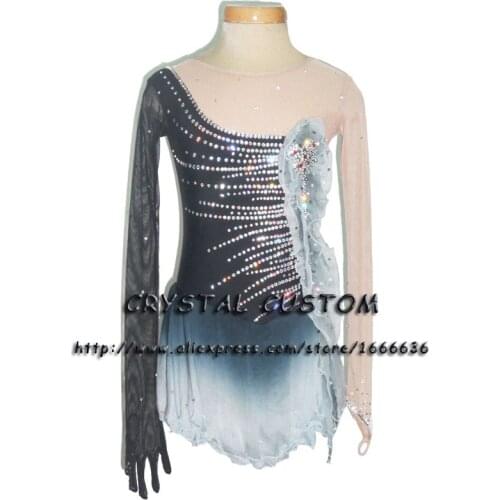 2016 Custom Ice Skating Dresses For Women Graceful New Brand Figure Skating Dress For Competition DR2767