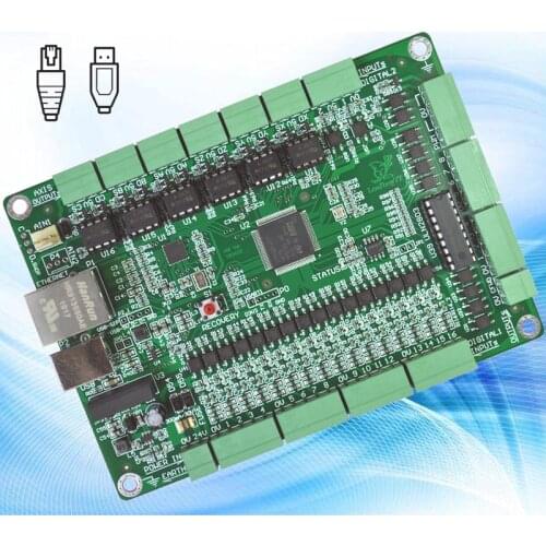 6 axis Mach3 USB/Ethernet dual interface board(EDG381) CNC Motion control card worked with Mach3