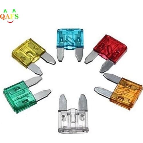 60Pcs/lot Profile Small Size Mini Blade Fuse Assortment Set Auto Car Truck DG 5 10 15 20 25 30A Fuse Box