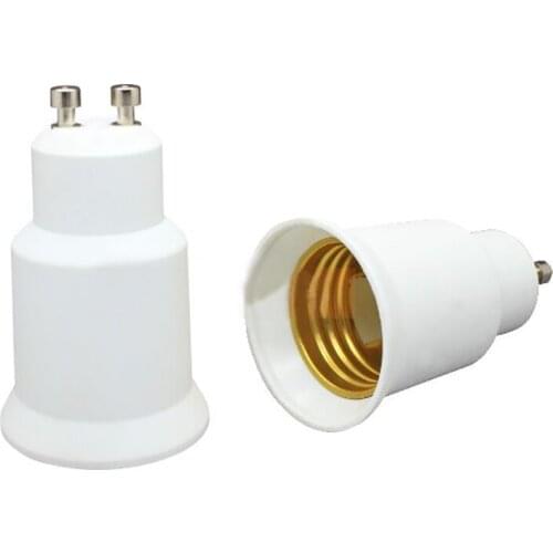GU10 to E27Adapter - 2 Pin (GU10) Base to Medium Screw(E27) Base Lamp Socket Converter, LED Lighting Adapter Bulb Holder