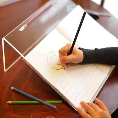 Acrylic Homeschooling Sloped Learning Board for Kids Optimal Reading and Writing - Portable Desktop Board