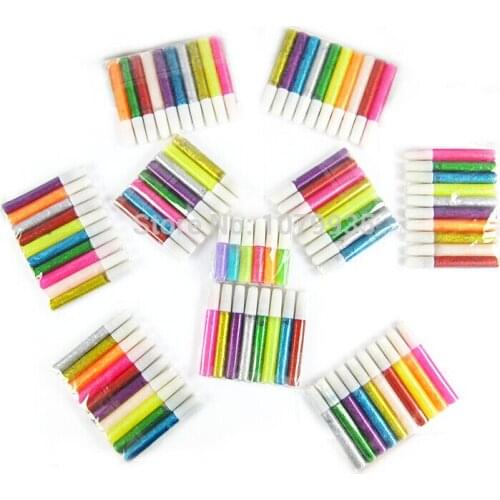 Free shipping DIY nylon flower stocking material glitter glue gold and silver powder for craft/cards/drawing decoration