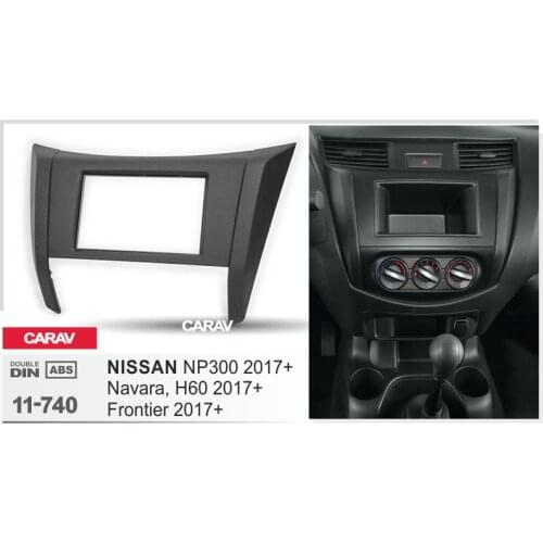 CARAV 11-740 double din dash kit audio car stereo radio install dash kit for NISSAN NP300, Navara, Frontier 2017