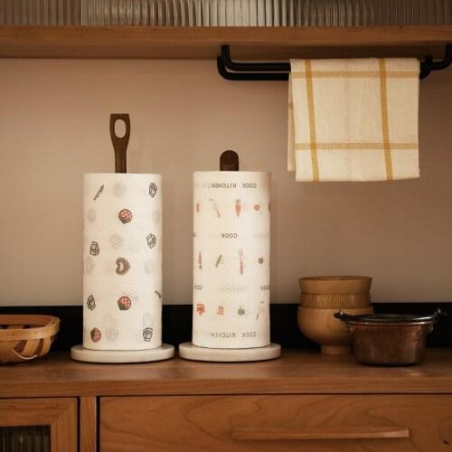 Nordic Wooden Napkin Holder for Tissue Roll Paper Rack Napkin Tissue Stand Wood Kitchen Organizer Home Decoration Accessories