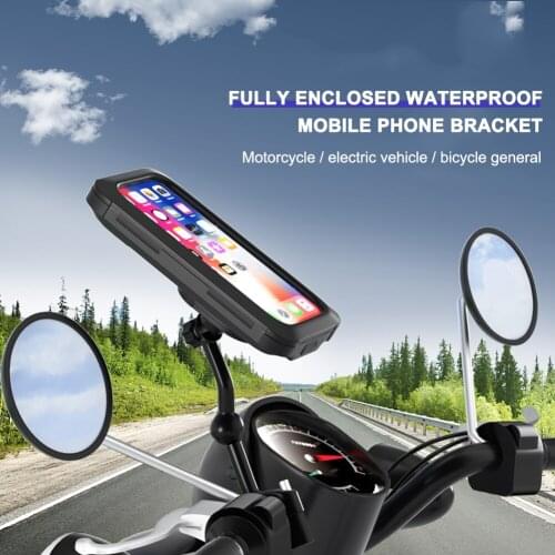 Bike Phone Holder Motorcycle Electric Bicycle Phone Holder 360 Degree Rotation Fixed Navigation Bracket Bike Accessories