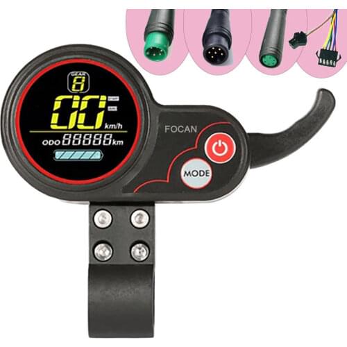 24V/36V/48V/52V/60V E-bike Display Thumb Throttle 2 in 1 Dashboard Control Panel LH-100 for Electric Bike Bicycle Scooter E-bike