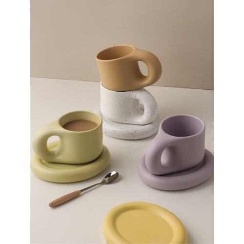 GY Nordic Couple Mug Creative Personalized and Cute Girl Cup Simple Ceramic Coffee Cup