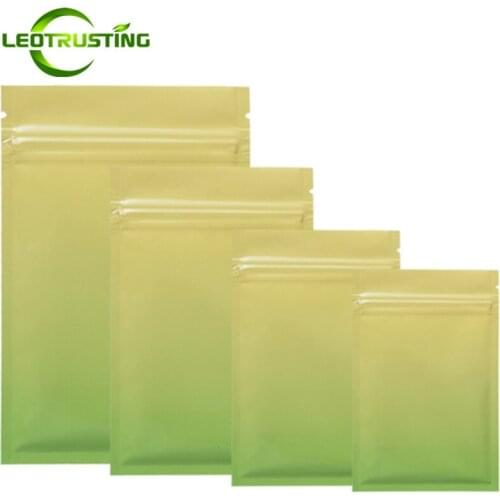 Leotrusting Luxury Aluminum Foil Zipper Bag Metallic X-mas Gifts Packaging Bags Chocolate Powder Sugar Liquid Heat Sealing Bags